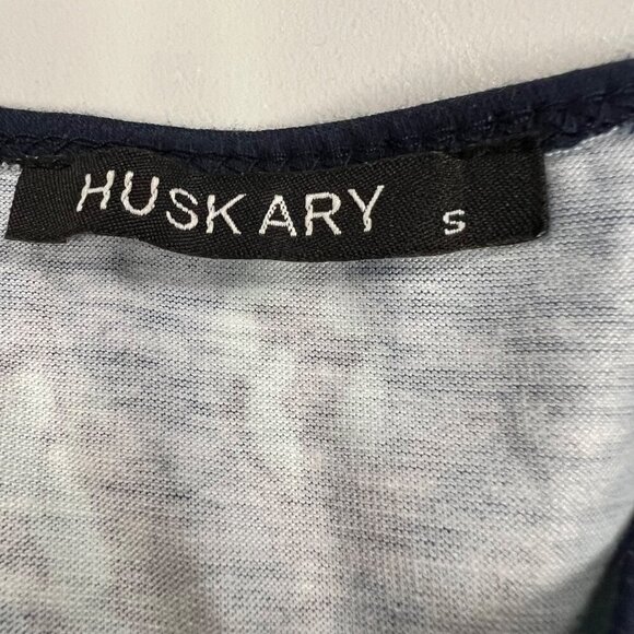 Huskary Women's Floral Maxi Dress Sleeveless Navy/Multi Size Small Pockets - Picture 8 of 8